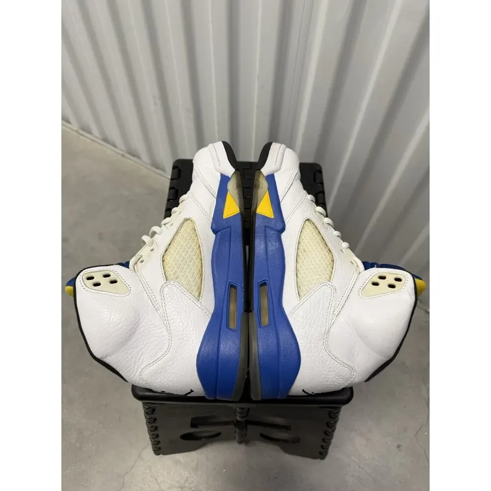 Nike Air Jordan 5 Laney White Varsity Size 9.5 Men's - 136027-189